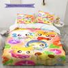 Set Biancheria da Letto con Fantasia Anime Hamtaro Copripiumino Federa Decorazione per la Casa Regalo (1 * copripiumino + 2 * federa, senza nucleo)