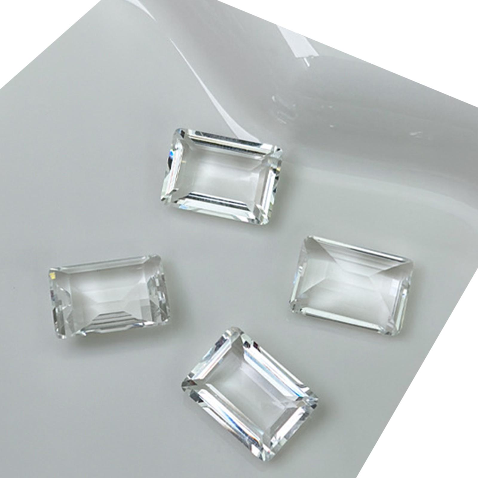 

10 шт. Стразы для ногтей, хрустальные камни для ногтей, прямоугольные подвески для ногтей, прозрачные подвески для дизайна ногтей, украшения для женщин L