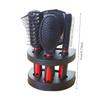 5-Pack Comb Brush Set with Mirror Hair Brush Holder Professional Massage Comb Cosmetic Hair Styling Tool Set