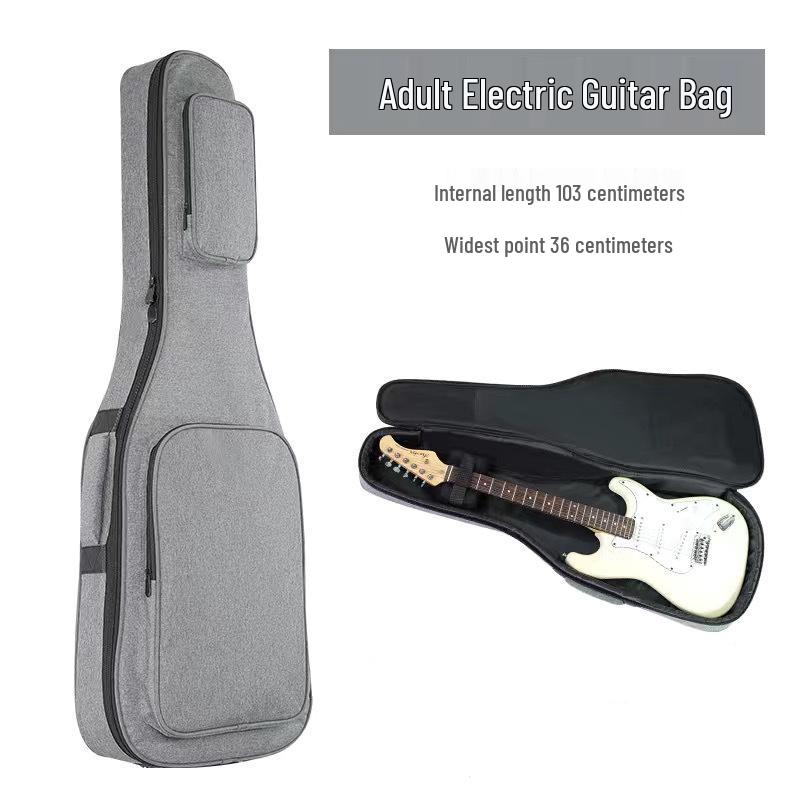 Rucksack für E-Gitarre, Bass & Akustikgitarre - Gepolstert, Kollisionsschutz, Print-Design