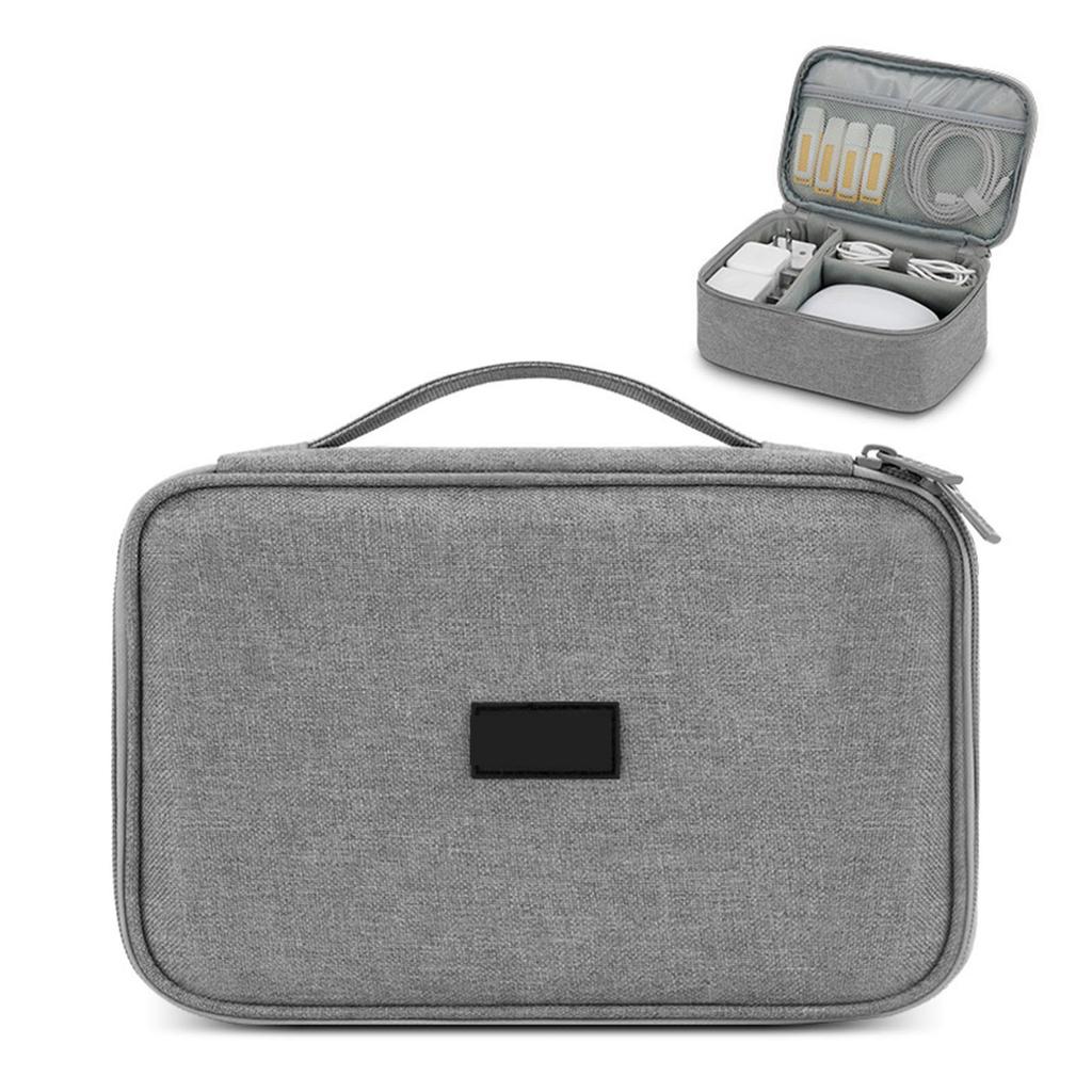 Travel Cable Storage Case Multifunctional Waterproof Portable Electronics Travel Bag for Data Cable Earphone Power Bank