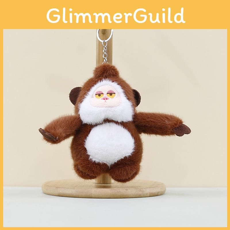 Cute King Kong Keychain Cartoon Stuffed Monkey Plush Toy Perfect Doll Keyring