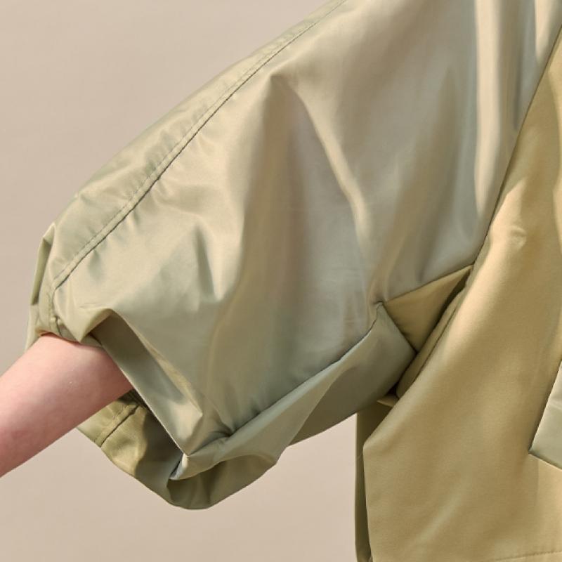 Maxza Bicolor Balloon Sleeve Short Jacket Zf04qj008nh