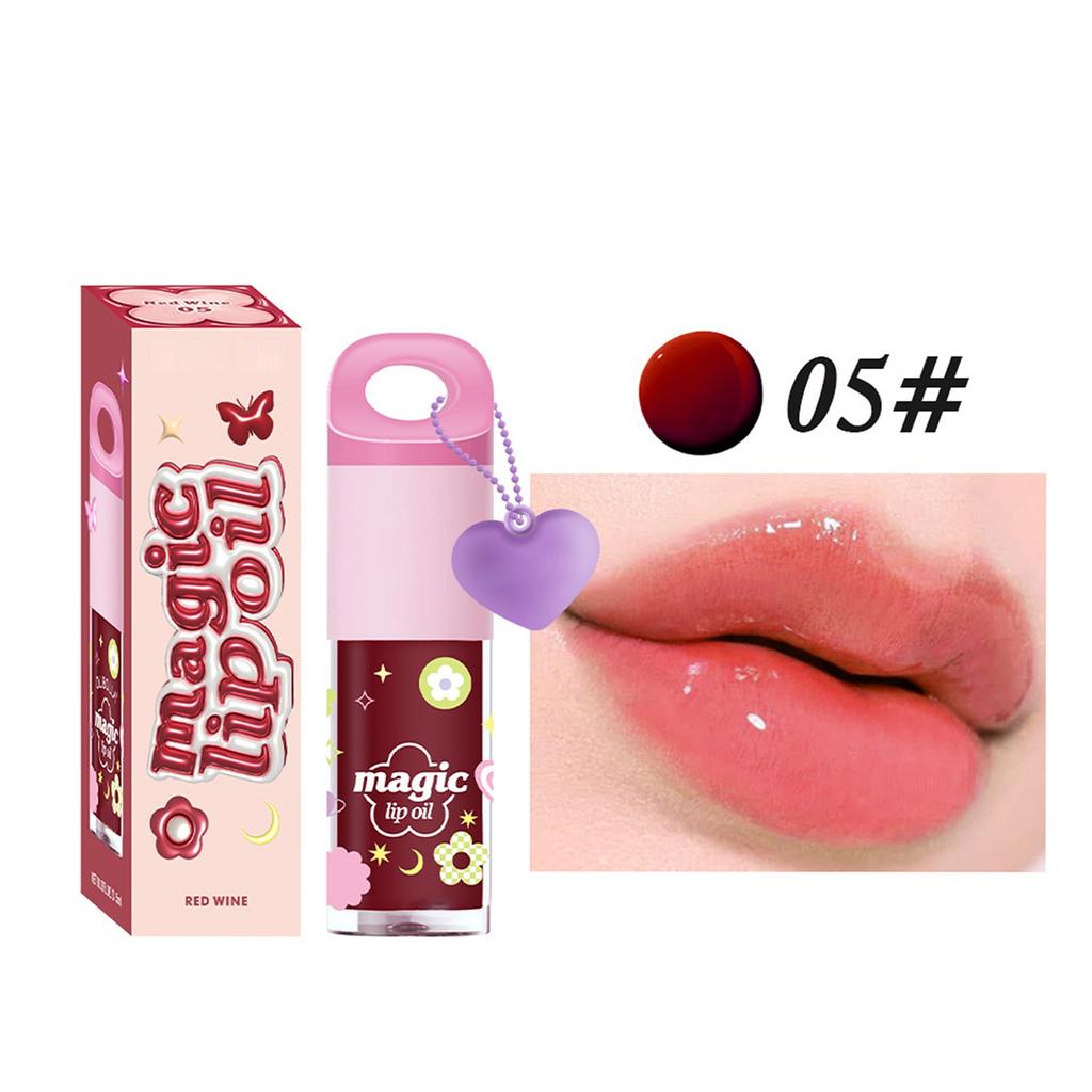 Volumizing Lip Oil Gloss Lip Gloss Hydrating Lip Gloss Pendant Portable Lip Oil,3.5ml