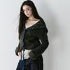 DIMANAF 2025 Sweaters Solid Cardigan Autumn Short Design Women V-Neck Sweaters Knitting Loose Sweater