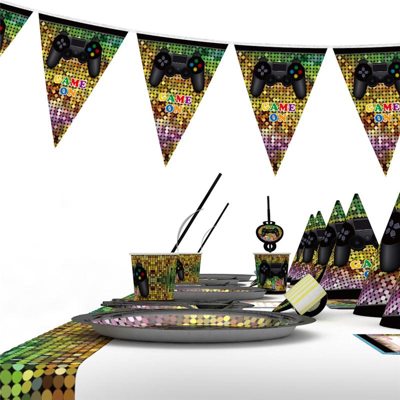 Game Theme Birthday Party Birthday Supplies Decor Battle Gaming Controller Video