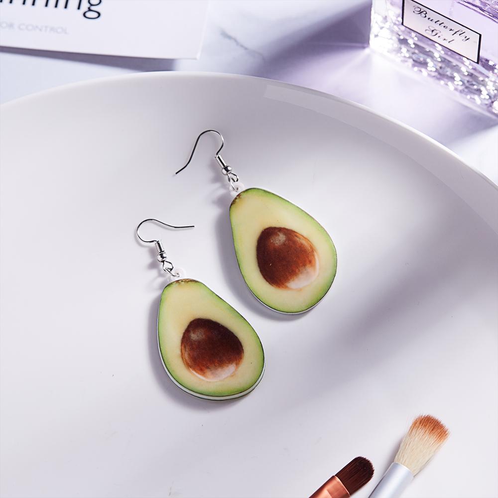 New Cute Fruit Lady Earrings Strawberry Pineapple Tomato Kiwi Orange Cucumber Watermelon Apple Girls Fruit Dainty Earrings