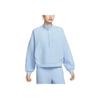 Women's 24.7 ImpossiblySoft Dri-FIT Oversized 1/2-Zip Top Light Blue HQ8189-441