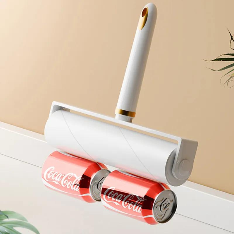 16cm Drum Hair Remover Detachable Roll Paper Brush Hair Cleaning Tool Suction Clothes Dust Stains Strong Hair Removal Reusable Ya717