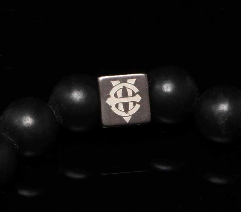 Eightvolume Ev 3Skull Bead Bracelet(Black)