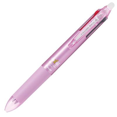 Pilot Frixion Ball 4 Ballpoint PLKFB80EFP Multi-Color Pen, 0.5mm, Pink,