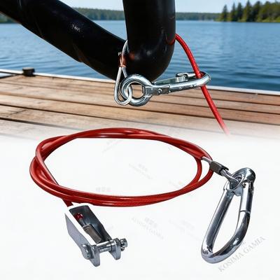 Caravan Trailer Breakaway Rope Safety Cable Stainless Steel Brake Away Braked Hitch Accessories Parts Anti-Rust Heavy Duty