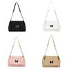 Butterfly Style Pu Chain Shoulder Bag With Large Capacity For Daily Use