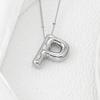 Smooth Chunky Bubble Initial letter Pendant Necklace Women Personality Jewelry Gold Balloon 26 Letter Necklaces