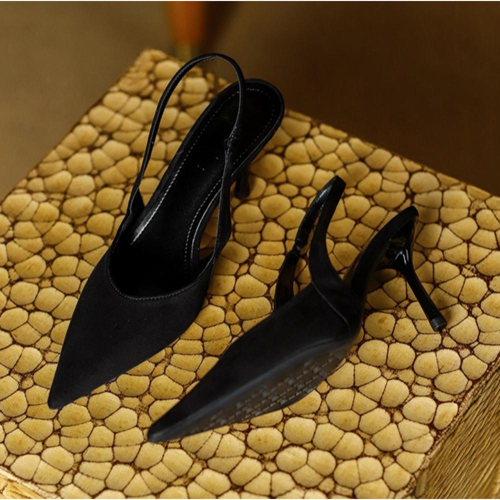 French Leopard Print High Heels Women's 2026 Summer Toe Sandals New Pointed Single Shoes for Womens Designer Sandals for Women