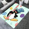 Nuovo Tappeto PINGU 2025 per Soggiorno Camera da Letto Casa Decorazione Divano, Tappetino Antiscivolo per Giochi Bambini