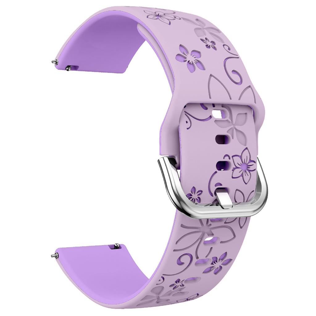 22mm Dual Color Carved Silicone Strap For Huawei Watch GT 6/5/5 Pro/4 46mm Replacement Watch Band