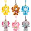 Porte-clés Peluche 15cm Bisounours avec Ailes de Papillon Bruit couineur Pendentif Sac Ours en Peluche Ornement de Voiture Poupée Cartoon Kawaii Cadeau