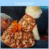 Pumpkin Bat Halloween Dog Costume Princess Style Polyester Skirt For Small To Extra Large Dogs