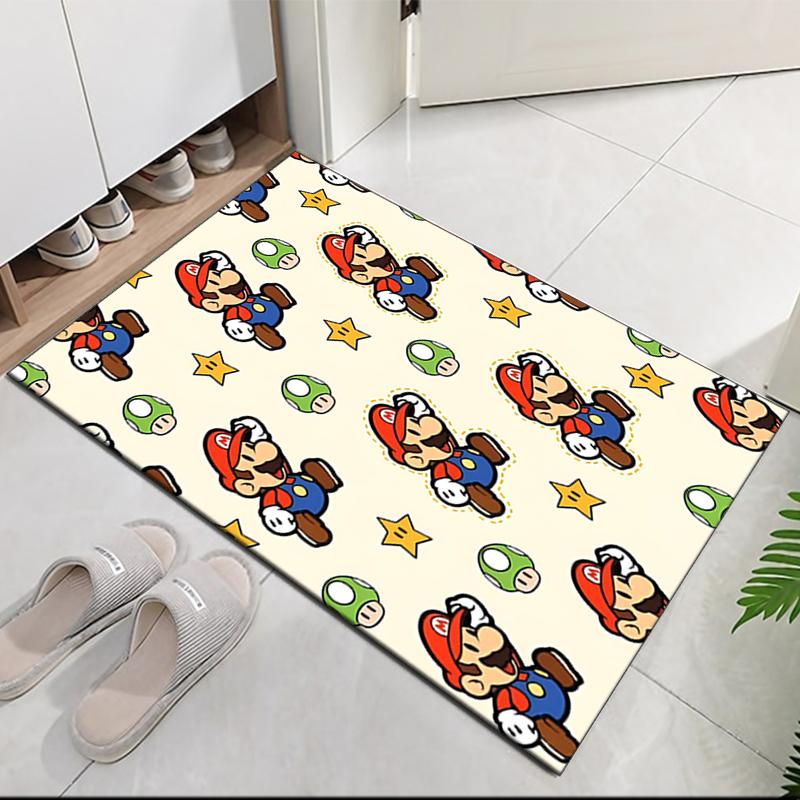 Mario Printed Carpetrugfor Office Chair Living Room Bedroom Kitchen Room Decor Gifts