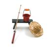 1/12 Model Fishing Equipment Set Dense Travel Tiny Rod Bucket Chair Simulation Activity Gear