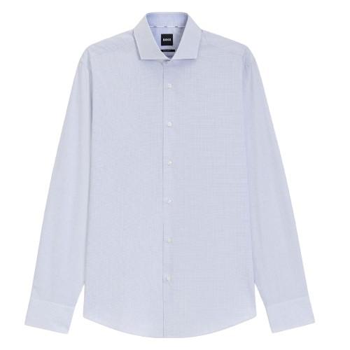 BOSS Mens H-Joe Spread Collar Regular Shirt