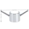 3Pcs ABS Shower Rod Hook Silver Shower Rod Clamp Hook Bathroom Hook  Bathroom Kitchen Shower