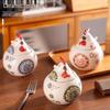ZISIZ Ceramic Chicken Seasoning Jar