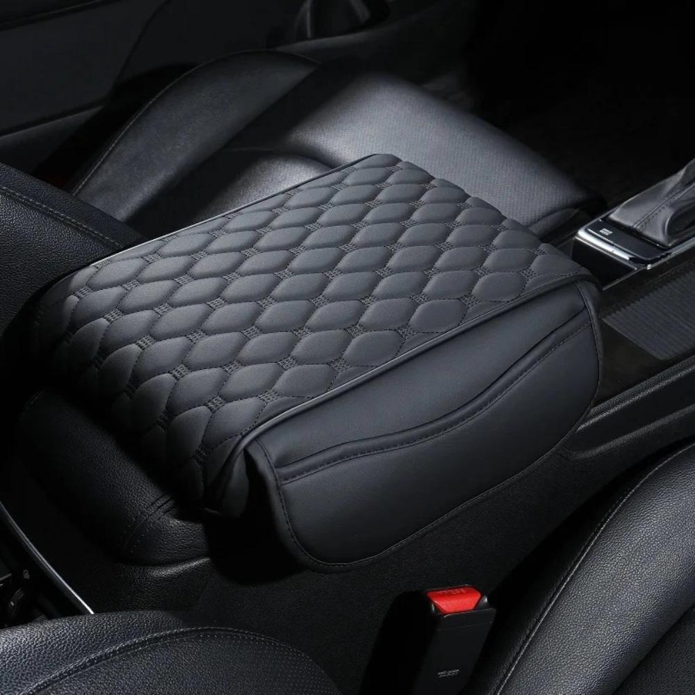 

Коврик для подлокотника автомобиля, центральная консоль, пена с эффектом памяти, толщина 5 см, подлокотник для автомобиля, накладки на ящик для подлокотника из искусственной кожи, защитная подушка для подлокотника, карман для хранения вещей