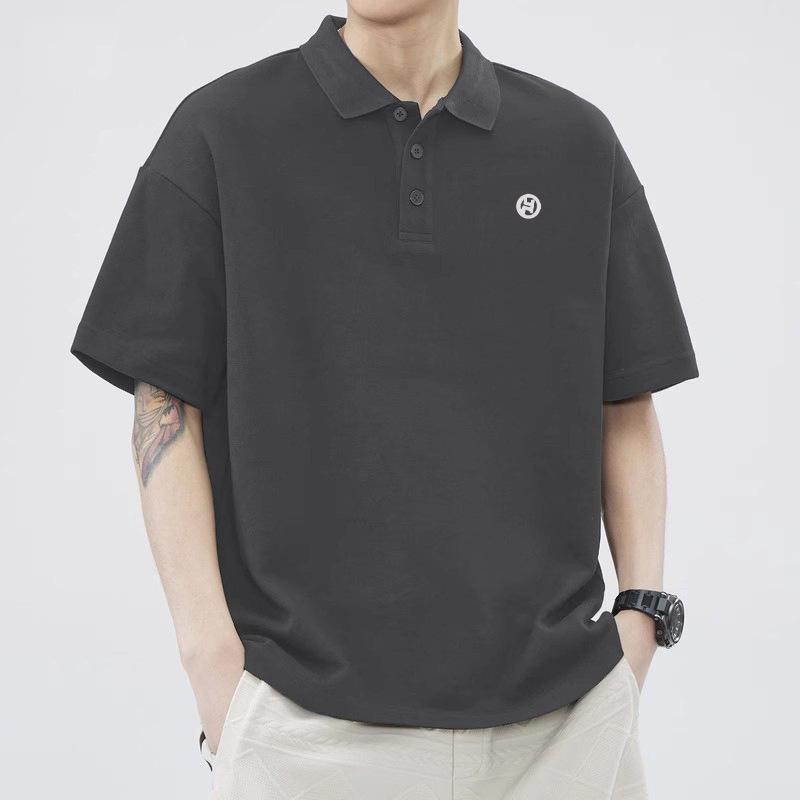 

Ретро футболка с коротким рукавом для мужской летней моды, рубашки поло с модным узором 4XL