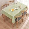Peva Simple Waterproof And Oil-Proof Home Modern Grid Tablecloth Fruit Anti-Scalding Leave-In Plaid Tablecloth