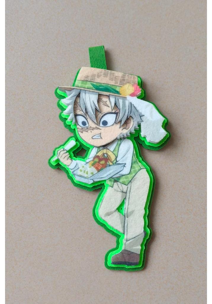 Demon Slayer Handmade Felt Ornament Keychain