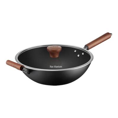 Supor 34cm Wok Titane Non Revêtu Antiadhésif