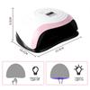 LED Nail Lamp For Manicure 168W Nail Dryer Machine UV Drying Lamp For Curing UV Gel Nail Polish With Mot