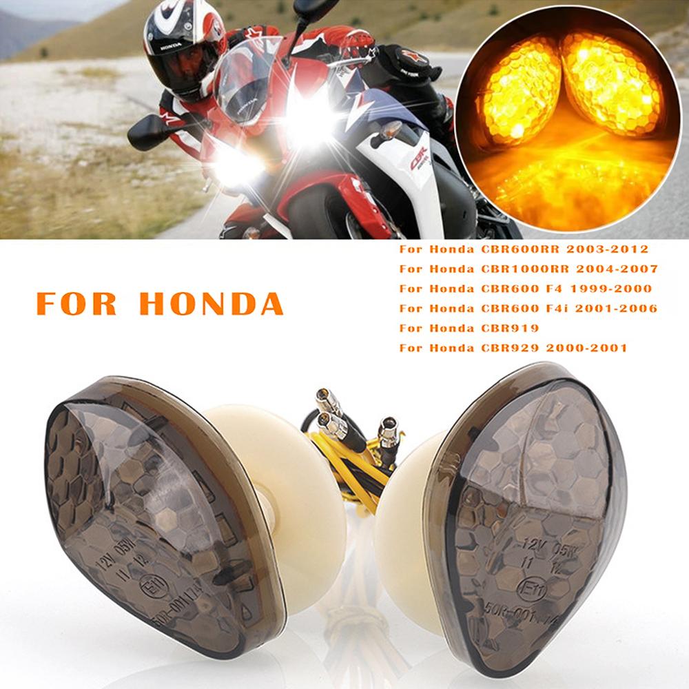 2Pcs 12V Motorcycle Led Turn Signal Indicator Light Lamp Bulb Blinker Flashers For CBR 600RR CBR1000RR 2004-2007 CBR900 CBR919