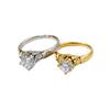 18K Gold-plated Luxury Cubic Zirconia Stainless Steel Rings with No Gloss High-quality Cast Women's Fashion Jewelry