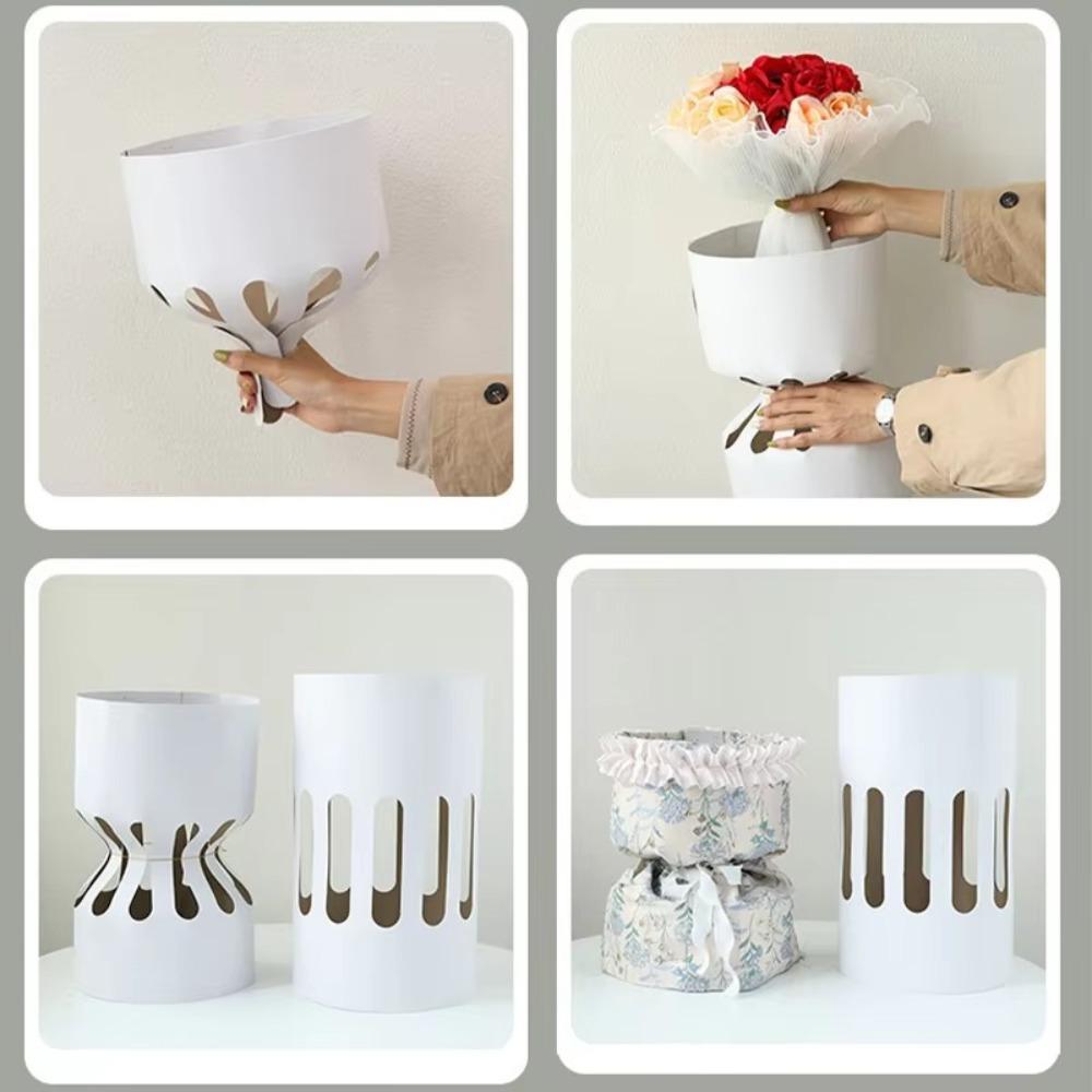 10pcs Stereotype Kraft Paper Round Bouquet Wrapping Paper Round Bouquet Paper Gift Wrapping