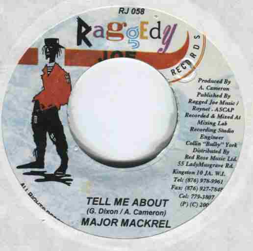 

7-дюймовая пластинка MAJOR MACKEREL BLACK RAT EGG NO Tell Me About Nutten Nuh Go So RJ058 Raggedy Joe Запись 2000 Ямайка Регги Ска Даб Б/у