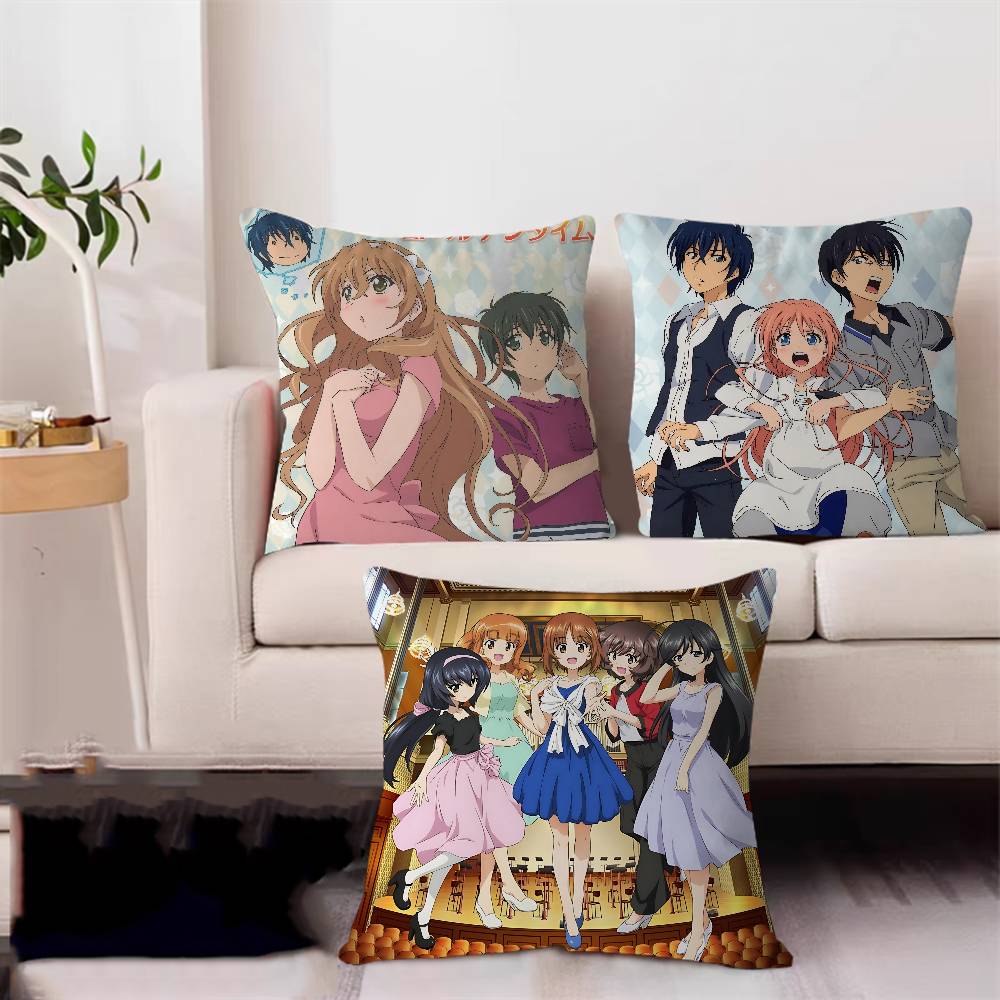 Anime L-Love Hina Cushion Cover 30x50 Polyester Sofa Cushions Decorative Throw Pillows Home Decoration Pillowcover