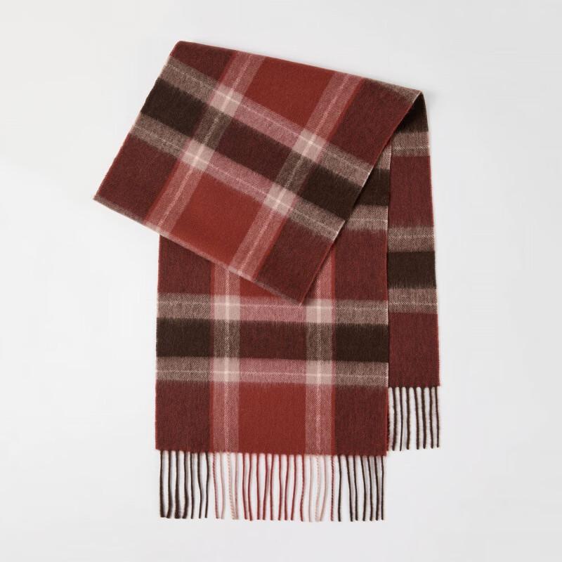 Xun Jing Plaid Wool Blend Scarf