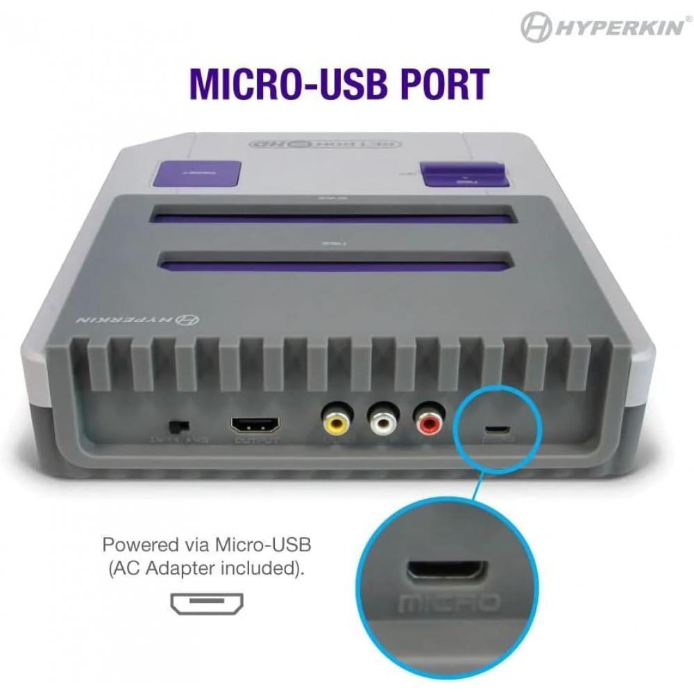 Hyperkin Retron 2 HD Gaming-Konsole für NES Super NES Super Famicom Grau Grau Retron 2