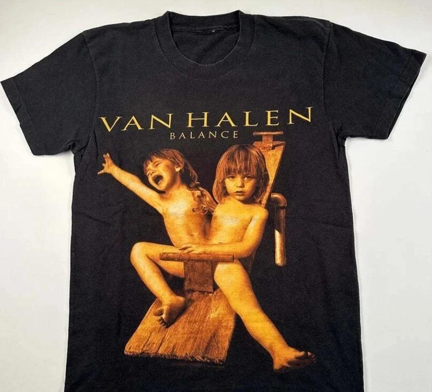 

Винтажная футболка 1995 года Van Halen Balance Tour Унисекс Подарок для фаната Все размеры XL