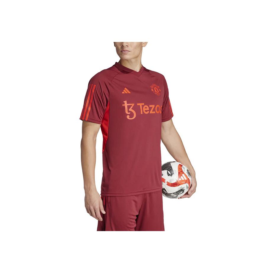 Adidas Manchester United Tiro 23 Training Jersey Men Tops Deep-Red IA7245