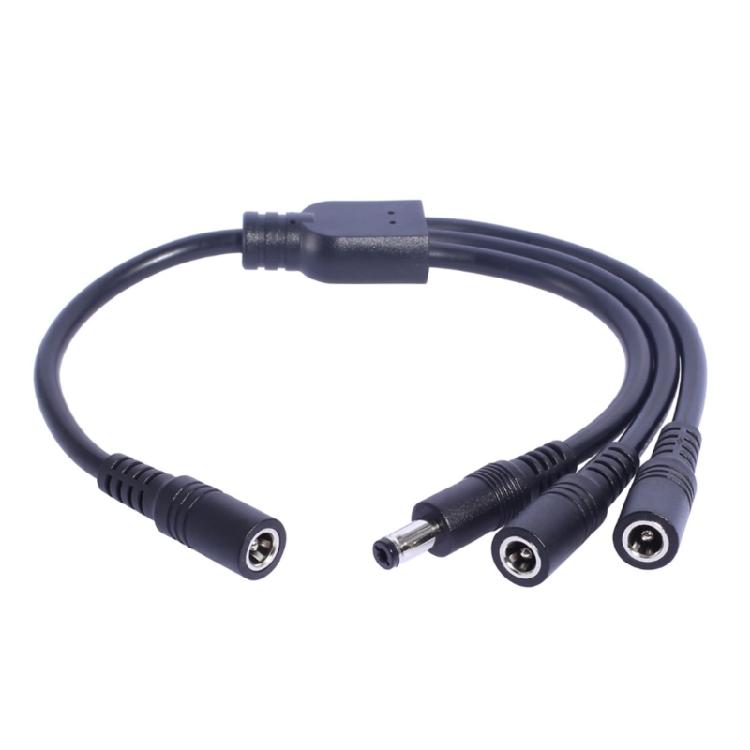 30cm Female To Male DC5521 Extension Cable 1 To 3 Splitter for Tapo Cameras and LED Lighting Solution