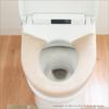 OKA Etoff Toilet Seat for Heated Toilet Seats Water Scandinavian Cover, Beige, (Warm Cleaning, Thick, Washable, Stylish, Wide, Design)
