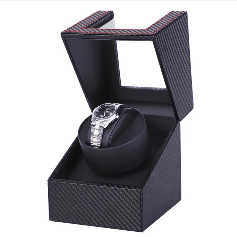 Leather Automatic Watch Winder Box with Motor Rotator