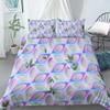 Geometric Duvet Cover Set King Size White Gold Shade Bohemian Bedding Set Soft Quilt Cover with Pillowcase Twin Comforter Cover