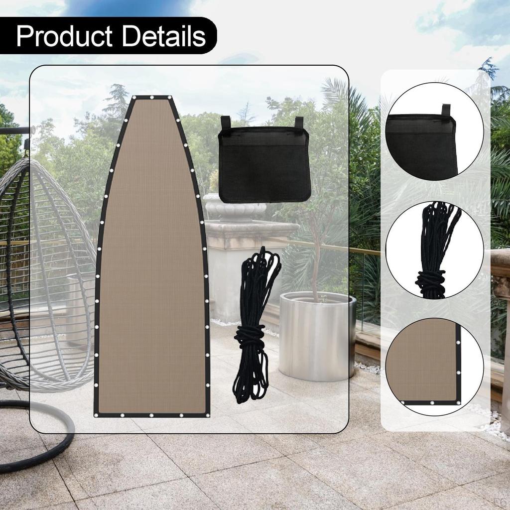 Hanging Lounge Chair Replacement Repair Cloth Backyard Easy Installation Patio Indoor with 39ft Cord