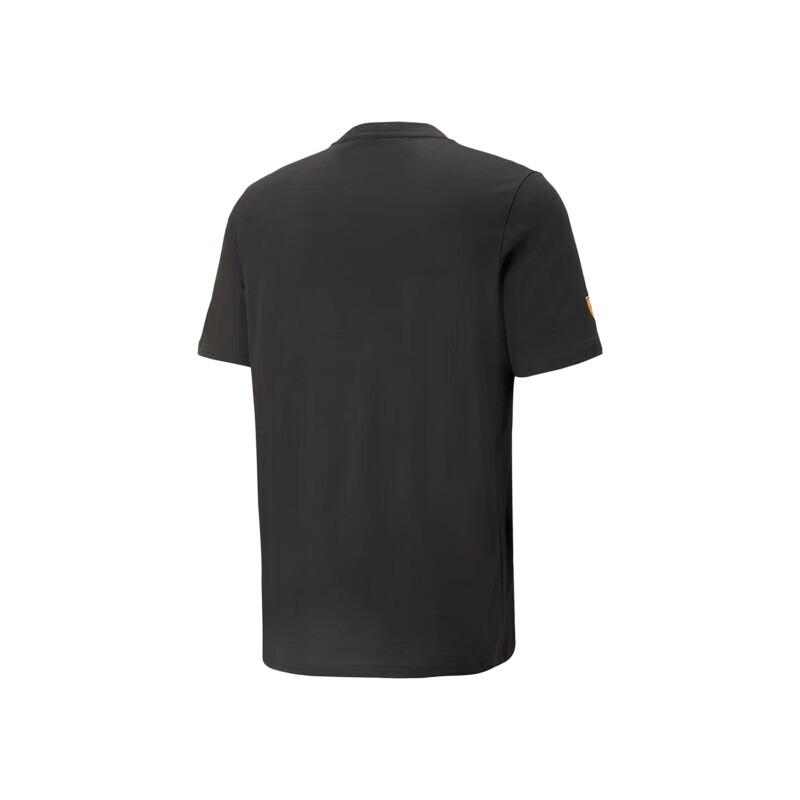 Puma Pullover Round Neck Letter Print Breathable Short Sleeve T-Shirt Unisex T-Shirt Black 538186-01