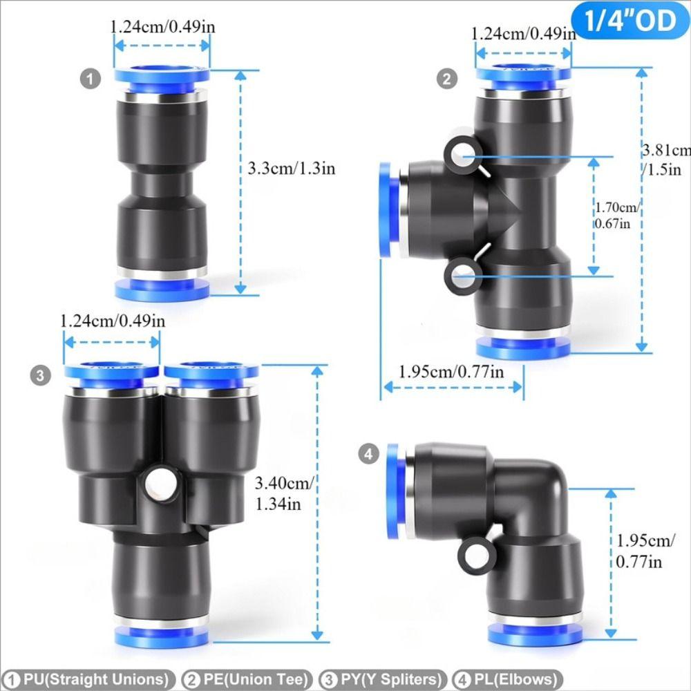 Hard Quick Fittings Plastic Pipe Connector Durable Pneumatic Connector Air Source Equipment